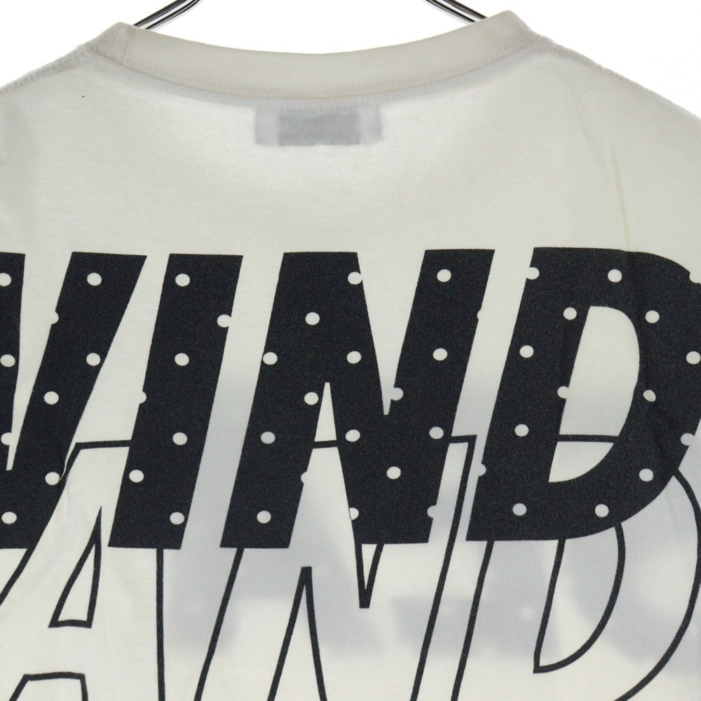 WIND AND SEA(ウィンダンシー) 19AW ×BIOTOP別注 Dドットロゴプリント 半袖Tシャツカットソー ホワイト WDS-BTP19A-CS-02