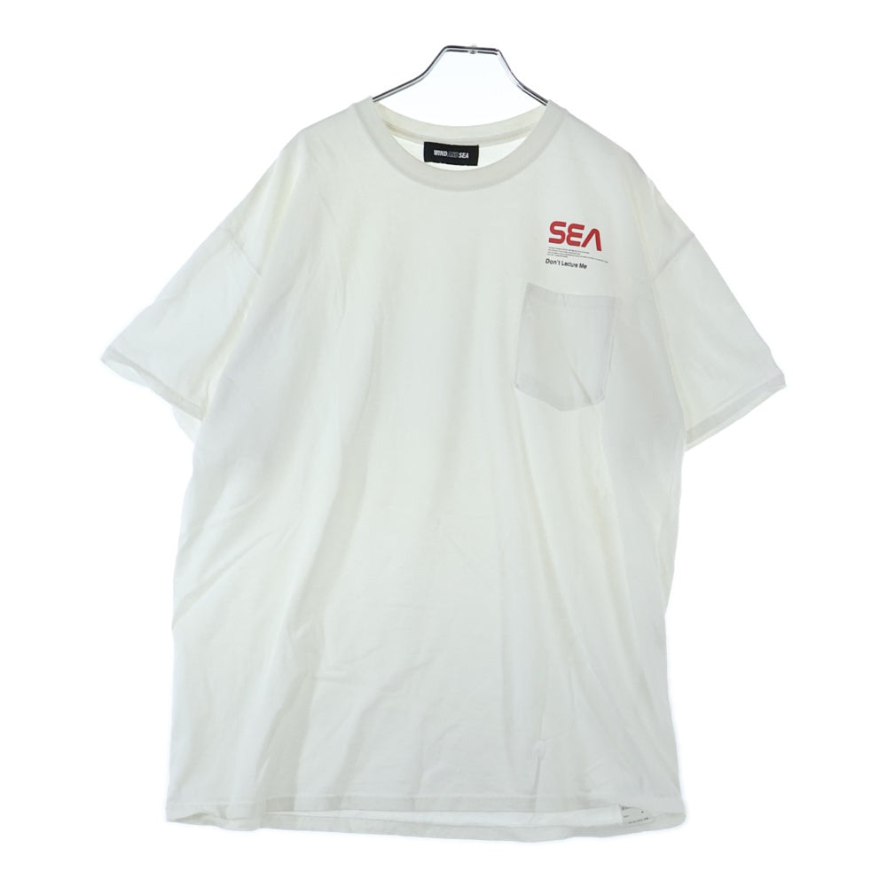 WIND AND SEA(ウィンダンシー) 20SS POCKET TEE フロント ポケット 半袖Tシャツカットソー ホワイト WDS-20S2-CS-03