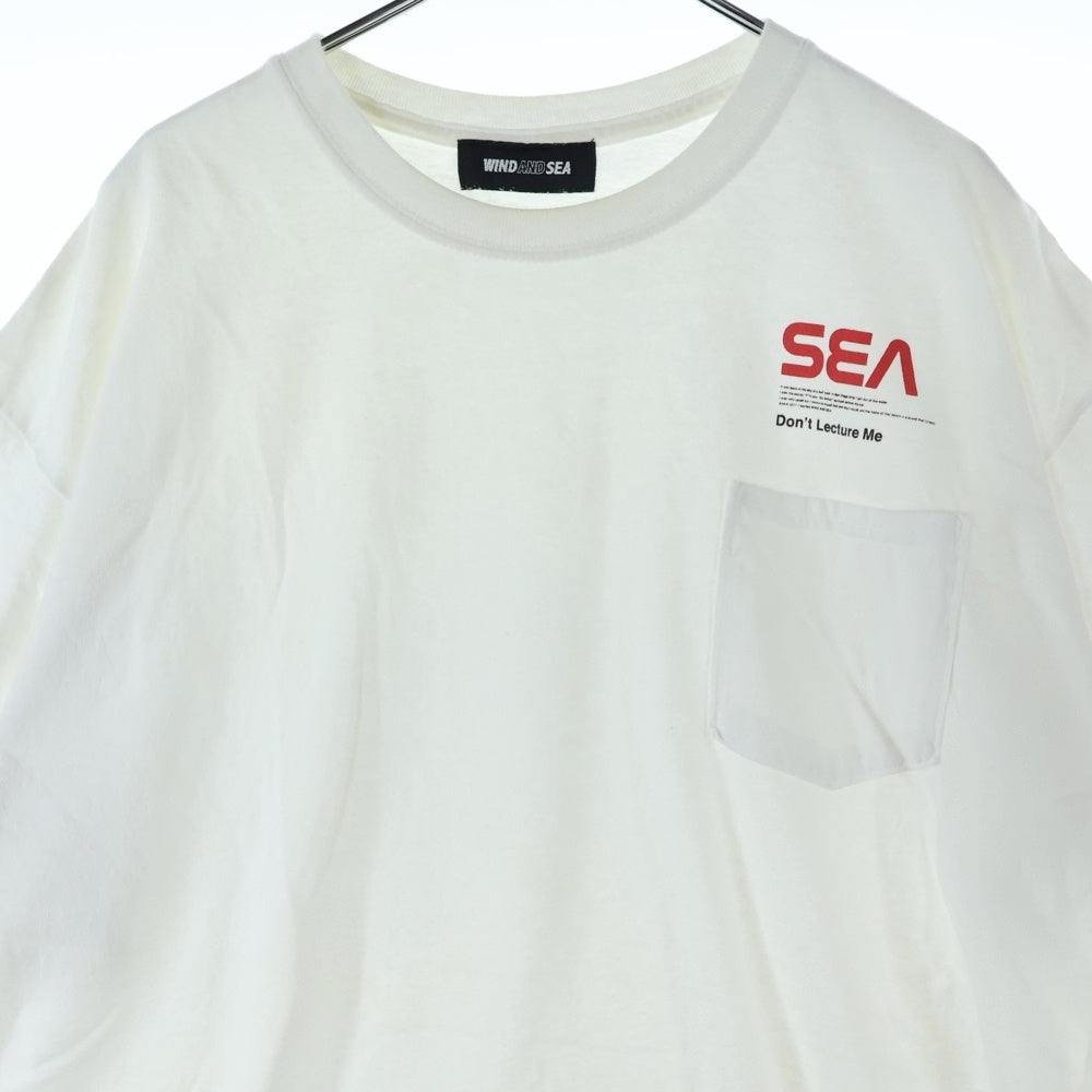 WIND AND SEA(ウィンダンシー) 20SS POCKET TEE フロント ポケット 半袖Tシャツカットソー ホワイト WDS-20S2-CS-03