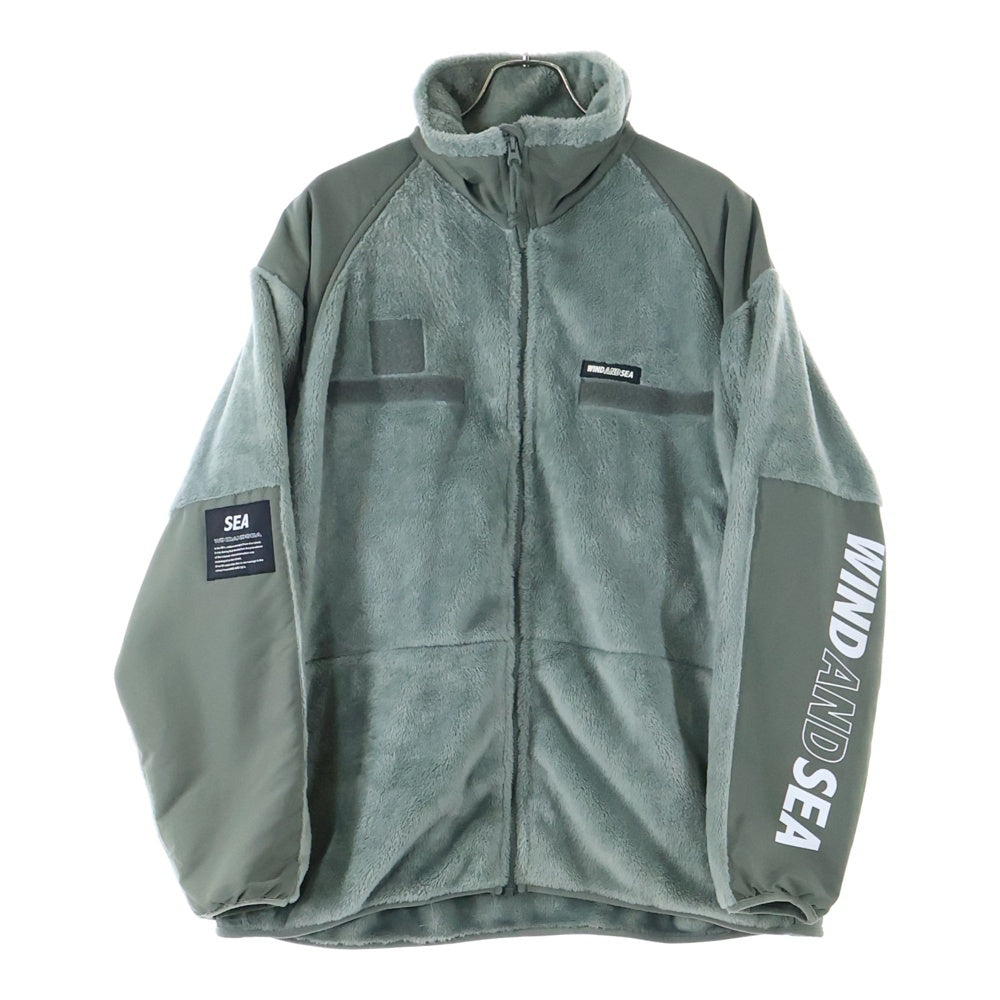 WIND AND SEA(ウィンダンシー) 19AW MILITARY FLEECE JACKET ミリタリーフリースジャケット カーキ WDS-19A-JK-01