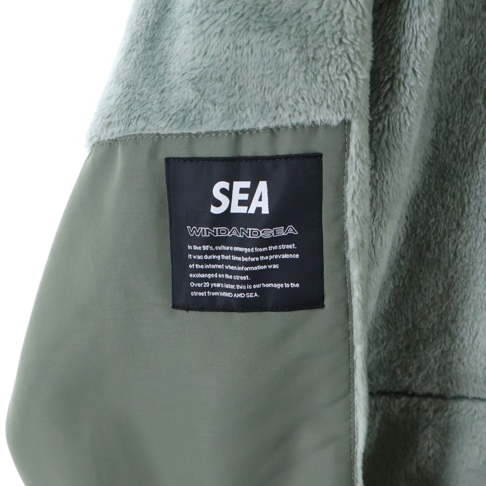 WIND AND SEA(ウィンダンシー) 19AW MILITARY FLEECE JACKET ミリタリーフリースジャケット カーキ WDS-19A-JK-01
