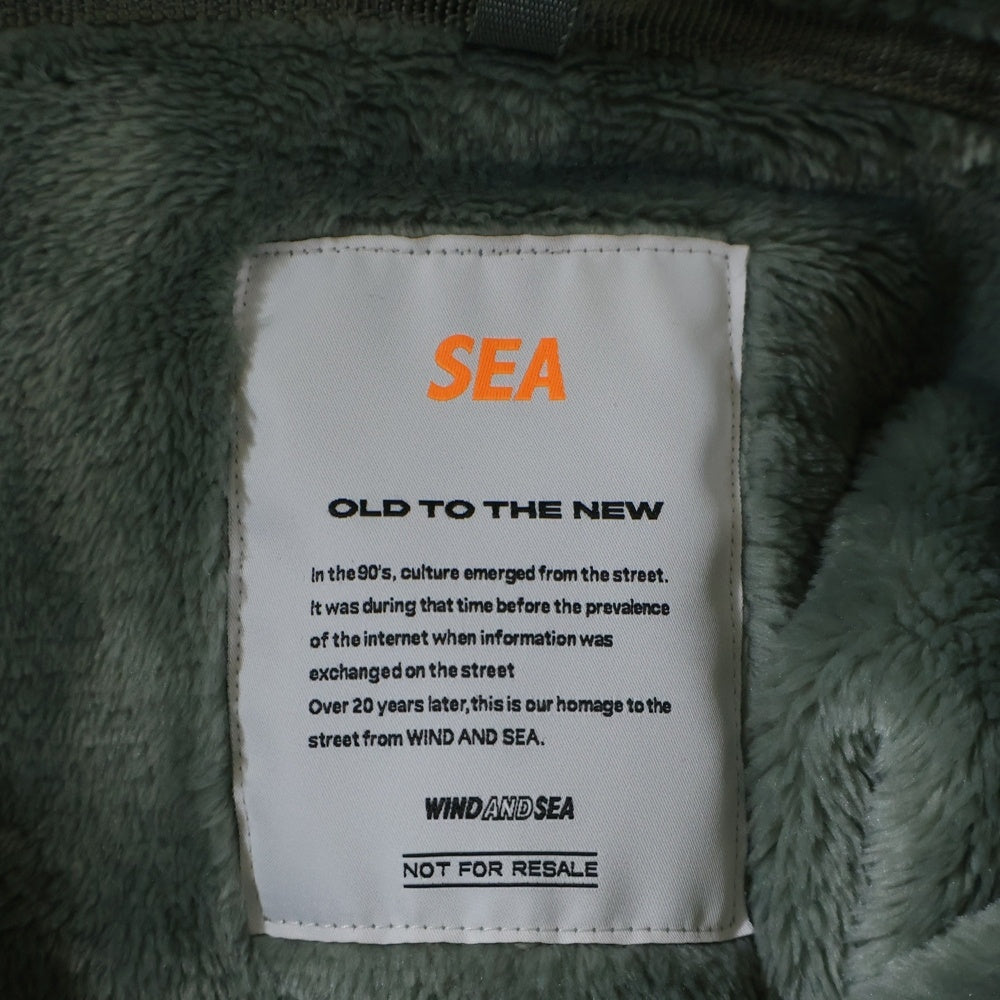 WIND AND SEA(ウィンダンシー) 19AW MILITARY FLEECE JACKET ミリタリーフリースジャケット カーキ WDS-19A-JK-01