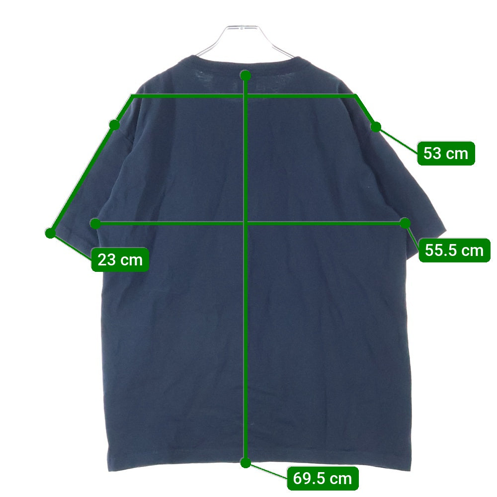 CHAMPION(チャンピオン) YALE フロントプリント 半袖Tシャツカットソー ネイビー C5-P301