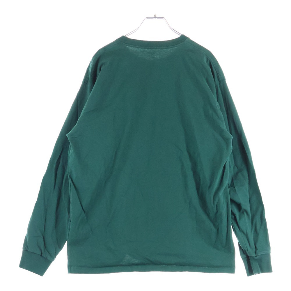 CARHARTT(カーハート) ロゴ刺繍 ポケット 長袖Tシャツカットソー グリーン A172071.827.XX.03