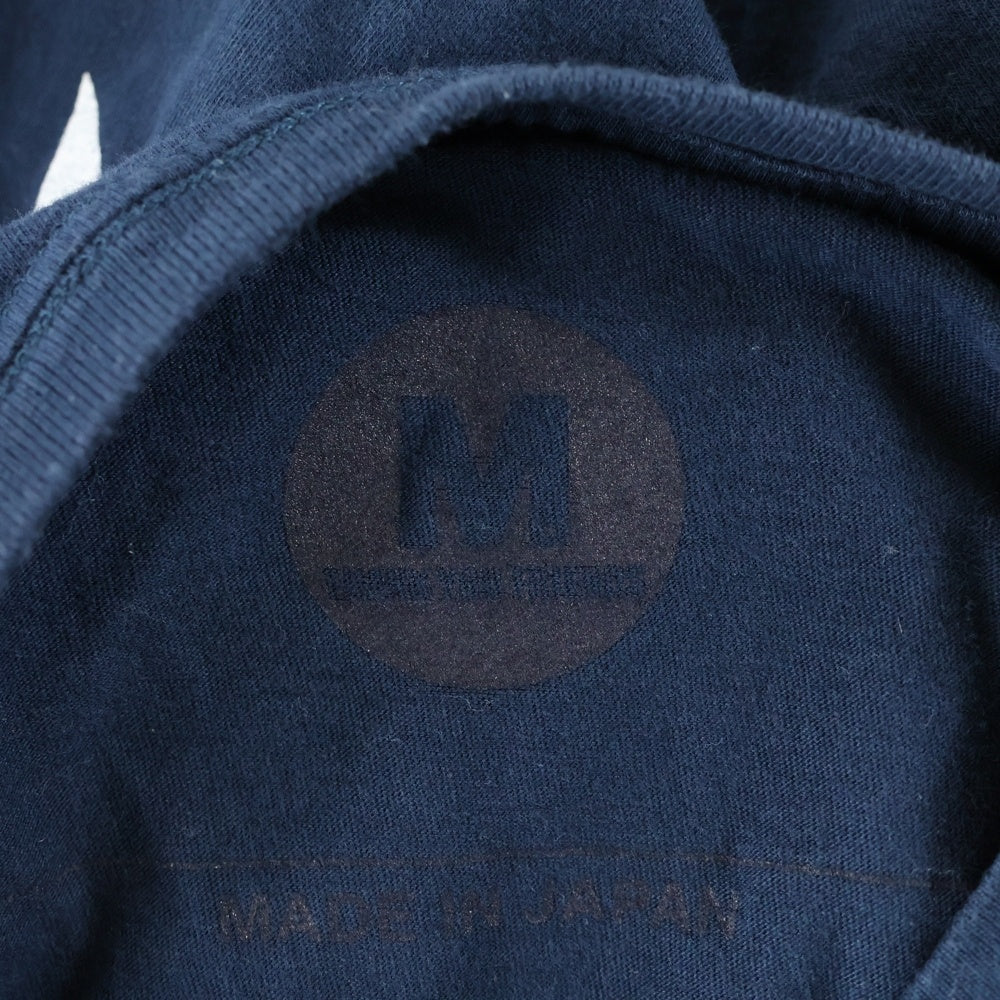 NO BRAND(ノーブランド) バックスタープリント 半袖Tシャツカットソー ネイビー