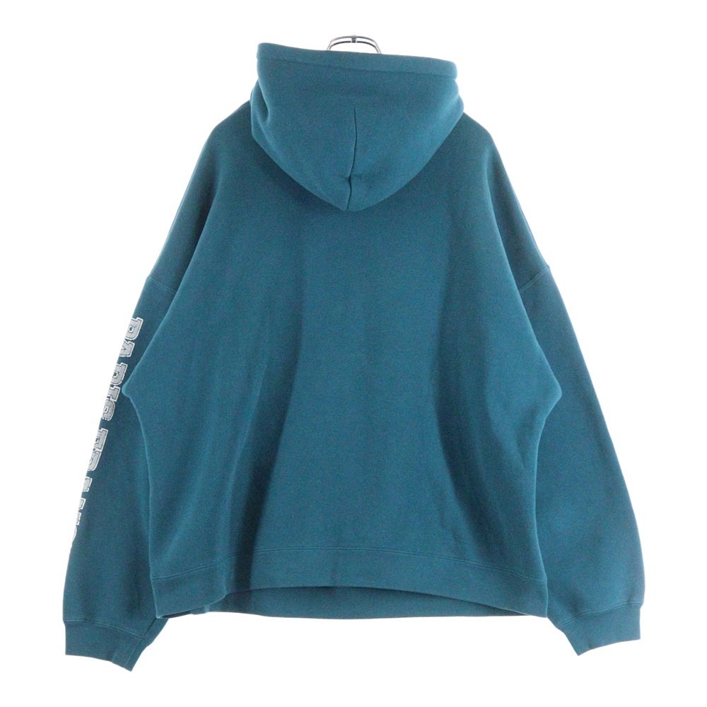 BALENCIAGA(バレンシアガ) 22SS Maison Cotton Hoodie 674986 TLVJ2 クラックプリントオーバーサイズスウェットプルオーバーパーカー ブルー