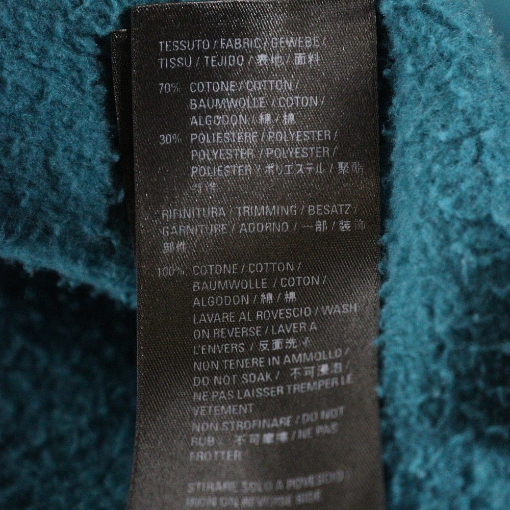 BALENCIAGA(バレンシアガ) 22SS Maison Cotton Hoodie 674986 TLVJ2 クラックプリントオーバーサイズスウェットプルオーバーパーカー ブルー