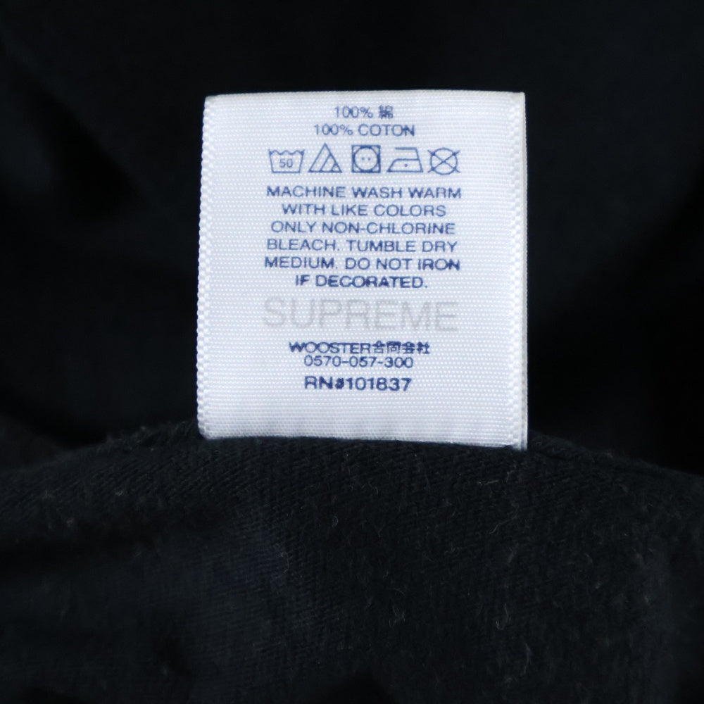 SUPREME(シュプリーム) 22SS×Burberry Box Logo Tee バーバリー ボックスロゴ クルーネック半袖Tシャツ ブラック