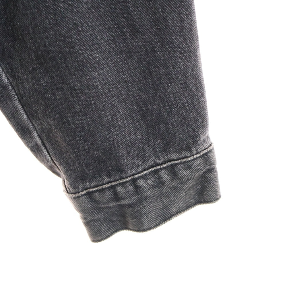 Palm Angels(パームエンジェルス) 20SS Shoulder Logo Denim Jacket PMYE006C99DEN001 バックショルダーロゴプリントデニムジャケット ブラック