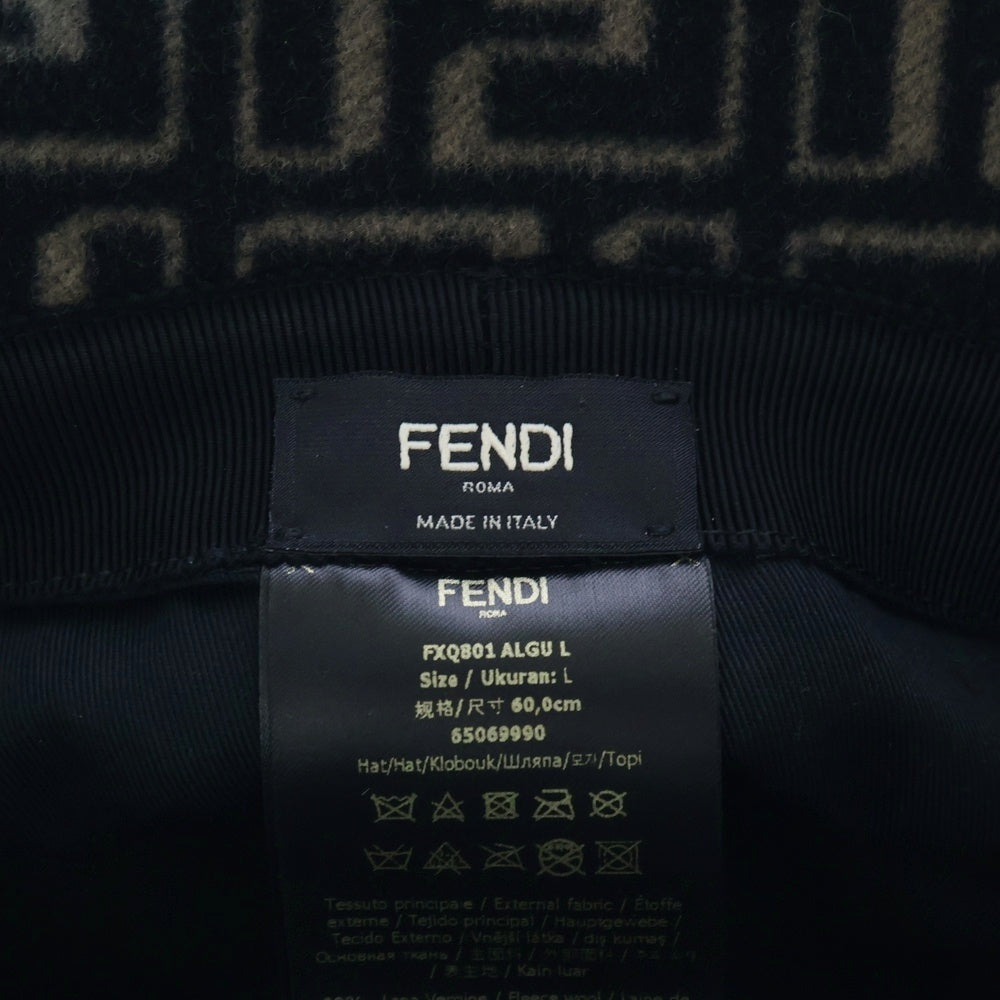 FENDI(フェンディ) ズッカウール総柄バケットハット FXQ801 ALG U ベージュ