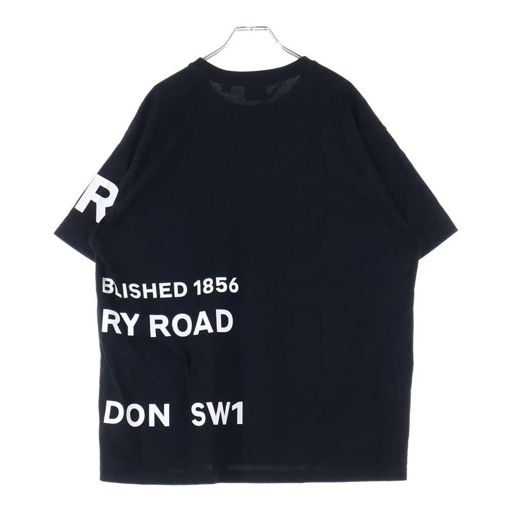 BURBERRY(バーバリー) 22SS Oversized Horseferry Print T-Shirt ホースフェリープリント半袖Tシャツ ブラック