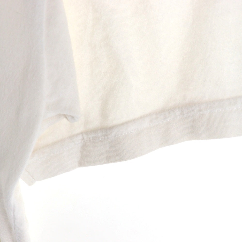 CHROME HEARTS(クロムハーツ) CH T-SHRT フロントホースシュー 英字バックプリント 半袖Tシャツ ホワイト /イエロー