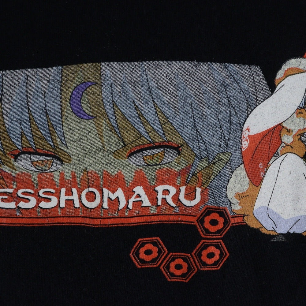 VINTAGE(ヴィンテージ) 00S 犬夜叉 プリント 半袖Tシャツカットソー ブラック