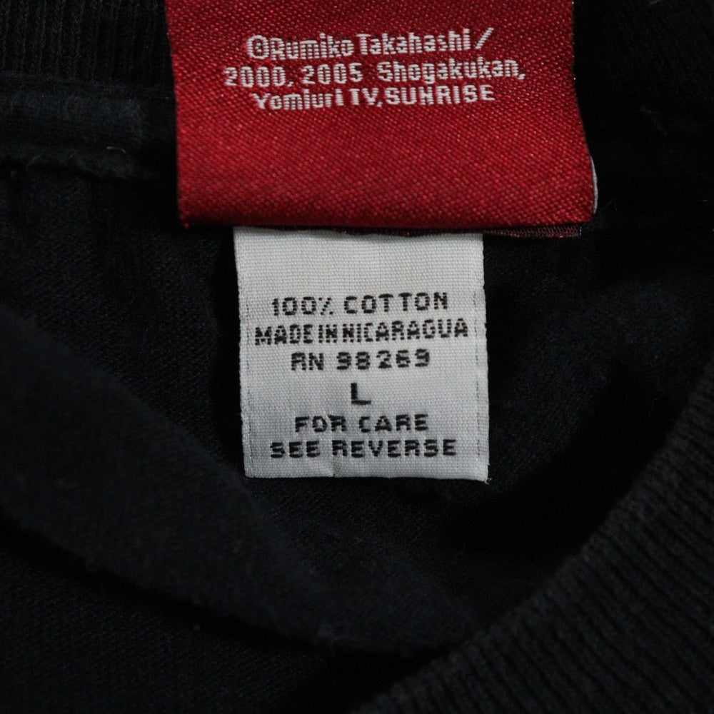 VINTAGE(ヴィンテージ) 00S 犬夜叉 プリント 半袖Tシャツカットソー ブラック