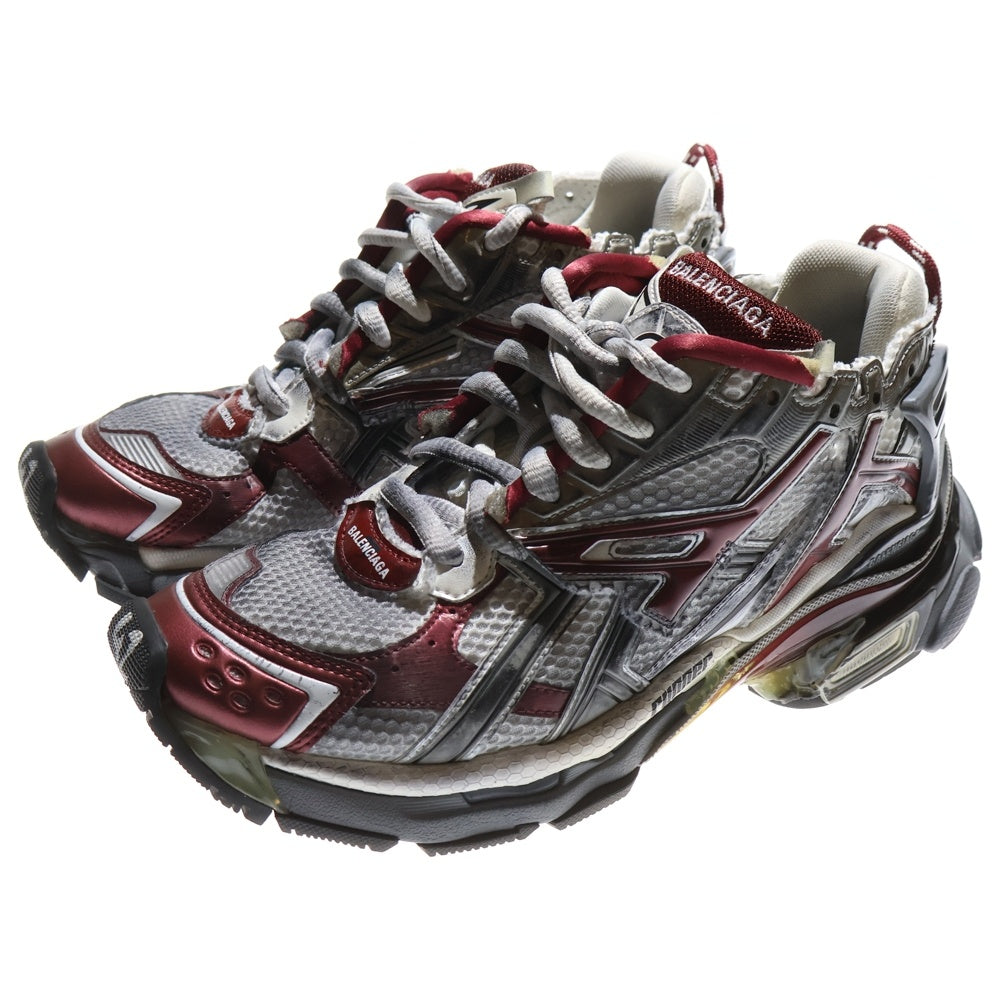 BALENCIAGA(バレンシアガ) RUNNER SNEAKER ランナー ダメージ加工 ローカットスニーカー グレー 677403