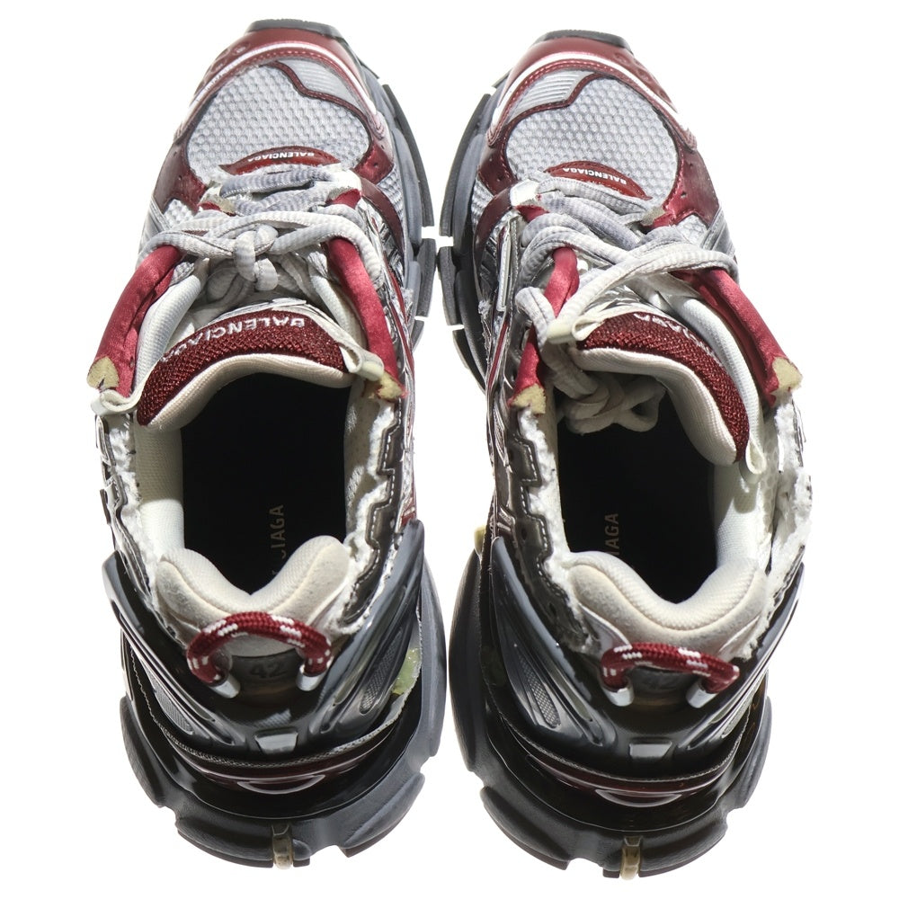 BALENCIAGA(バレンシアガ) RUNNER SNEAKER ランナー ダメージ加工 ローカットスニーカー グレー 677403