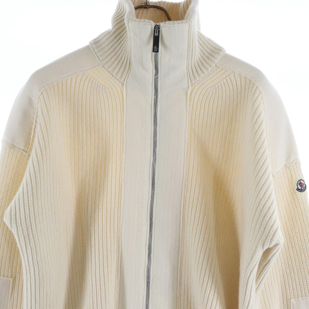 MONCLER(モンクレール) MAGLIONE TRICOT CARDIGAN C20919412400 9487H ジップニットジャケット ホワイト