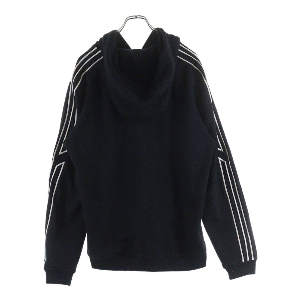 HERMES(エルメス) アームサイドラインスウェットプルオーバーパーカー ブラック