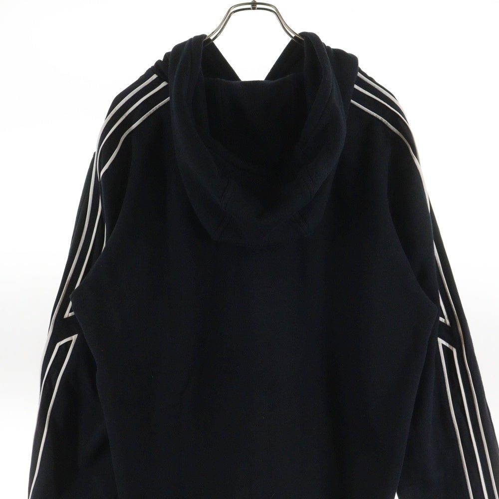 HERMES(エルメス) アームサイドラインスウェットプルオーバーパーカー ブラック