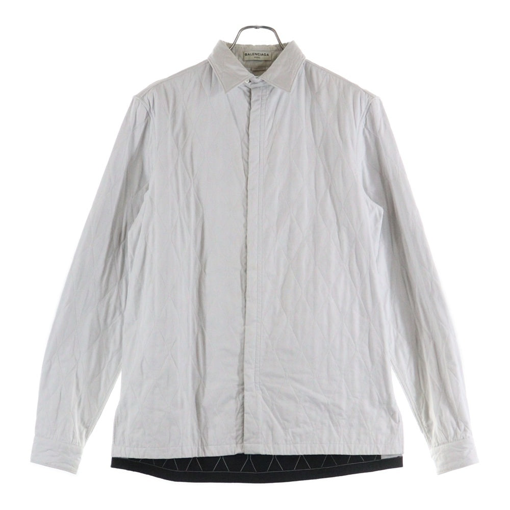 BALENCIAGA(バレンシアガ) 16AW 中綿キルティングジップジャケット ホワイト 430752 TCB10