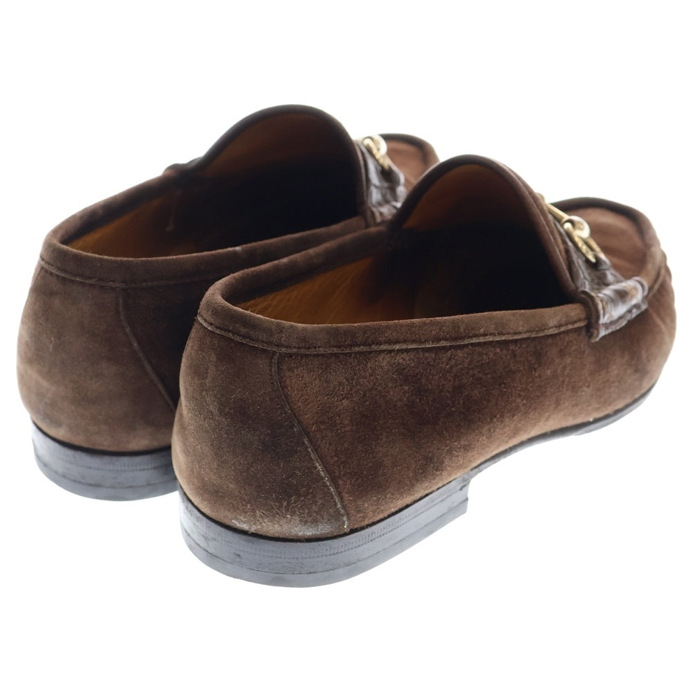 GUCCI(グッチ) ホースビットローファー スリッポン シューズ 155182 ブラウン