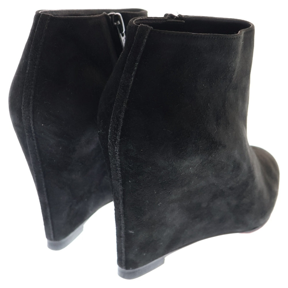 CHRISTIAN LOUBOUTIN(クリスチャンルブタン) スエードブーティーアンクルブーツ レディース ブラック
