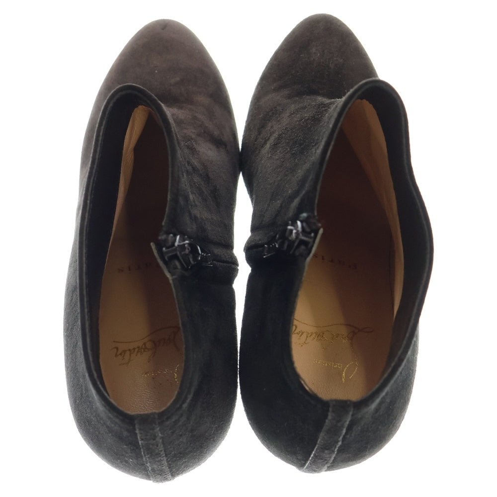 CHRISTIAN LOUBOUTIN(クリスチャンルブタン) スエードブーティーアンクルブーツ レディース ブラック