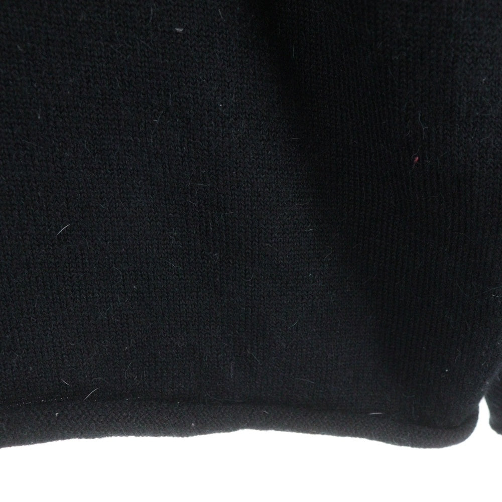 VETEMENTS(ヴェトモン) DOMINIUM IN RECTUM KNIT プリント ハーフジップ ニット セーター UAH20KN609 ブラック