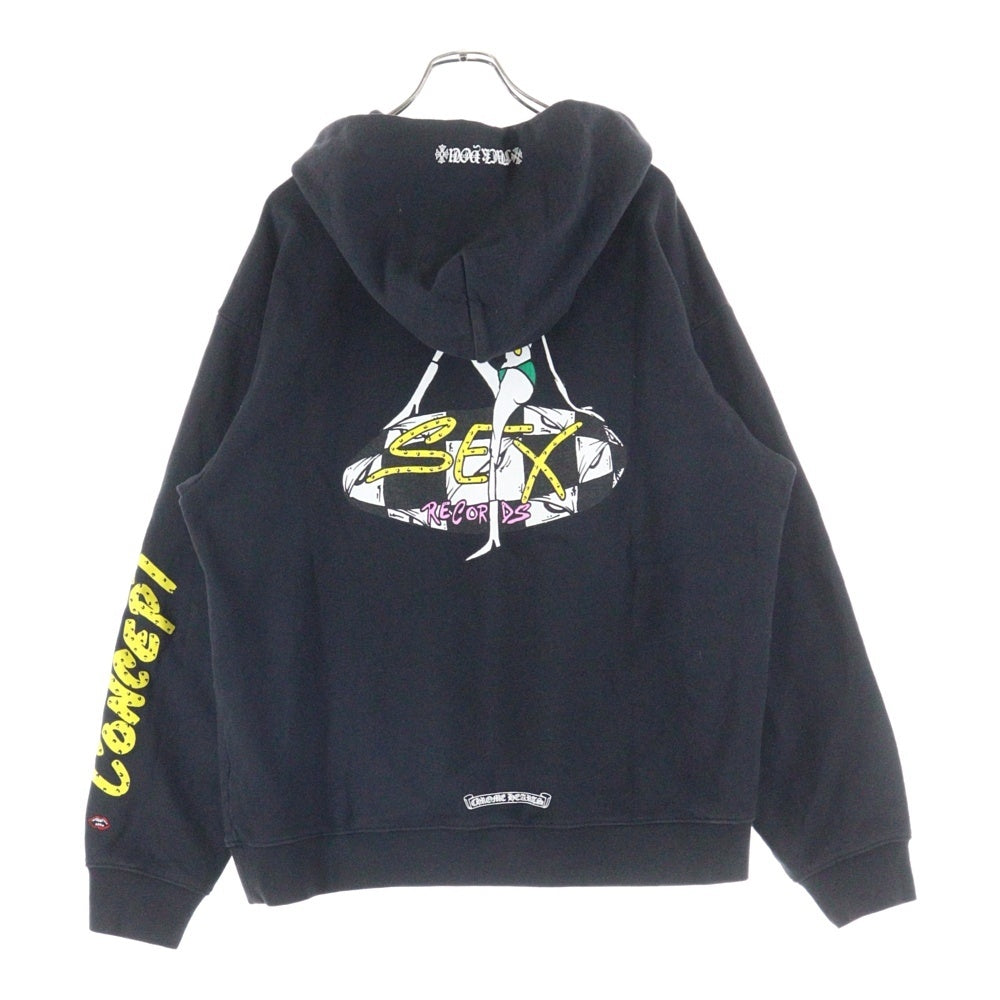 CHROME HEARTS(クロムハーツ) 21AW MATTY BOY PPO SEXRCD CONCEPT SWTSHRT PLVR マッティボーイ セックスレコード コンセプト プルオーバーフーディ パーカー ブラック