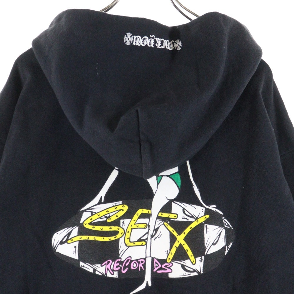 CHROME HEARTS(クロムハーツ) 21AW MATTY BOY PPO SEXRCD CONCEPT SWTSHRT PLVR マッティボーイ セックスレコード コンセプト プルオーバーフーディ パーカー ブラック