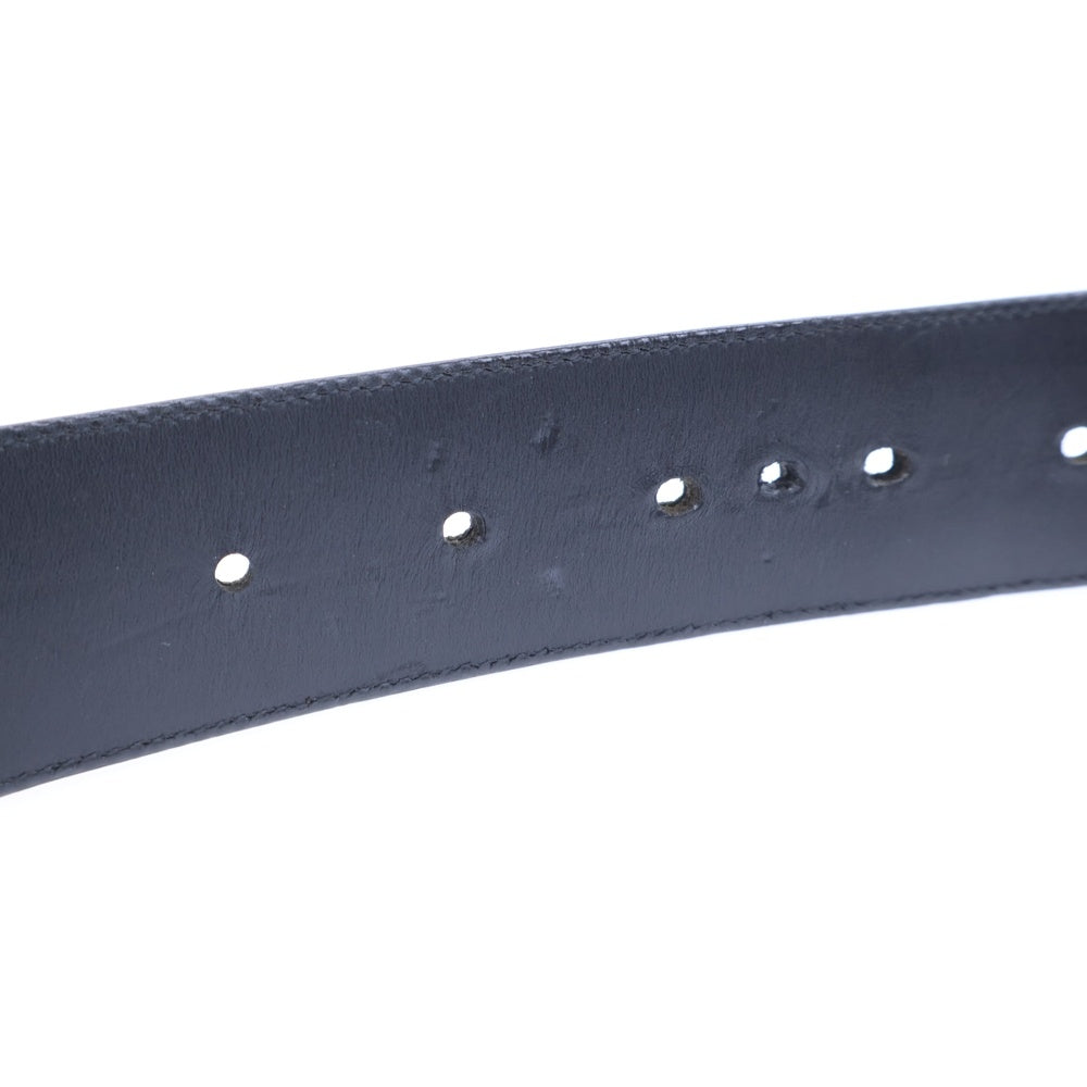 CHROME HEARTS(クロムハーツ) BLT SCRLREC レクタングルスクロール レザーベルト ブラック