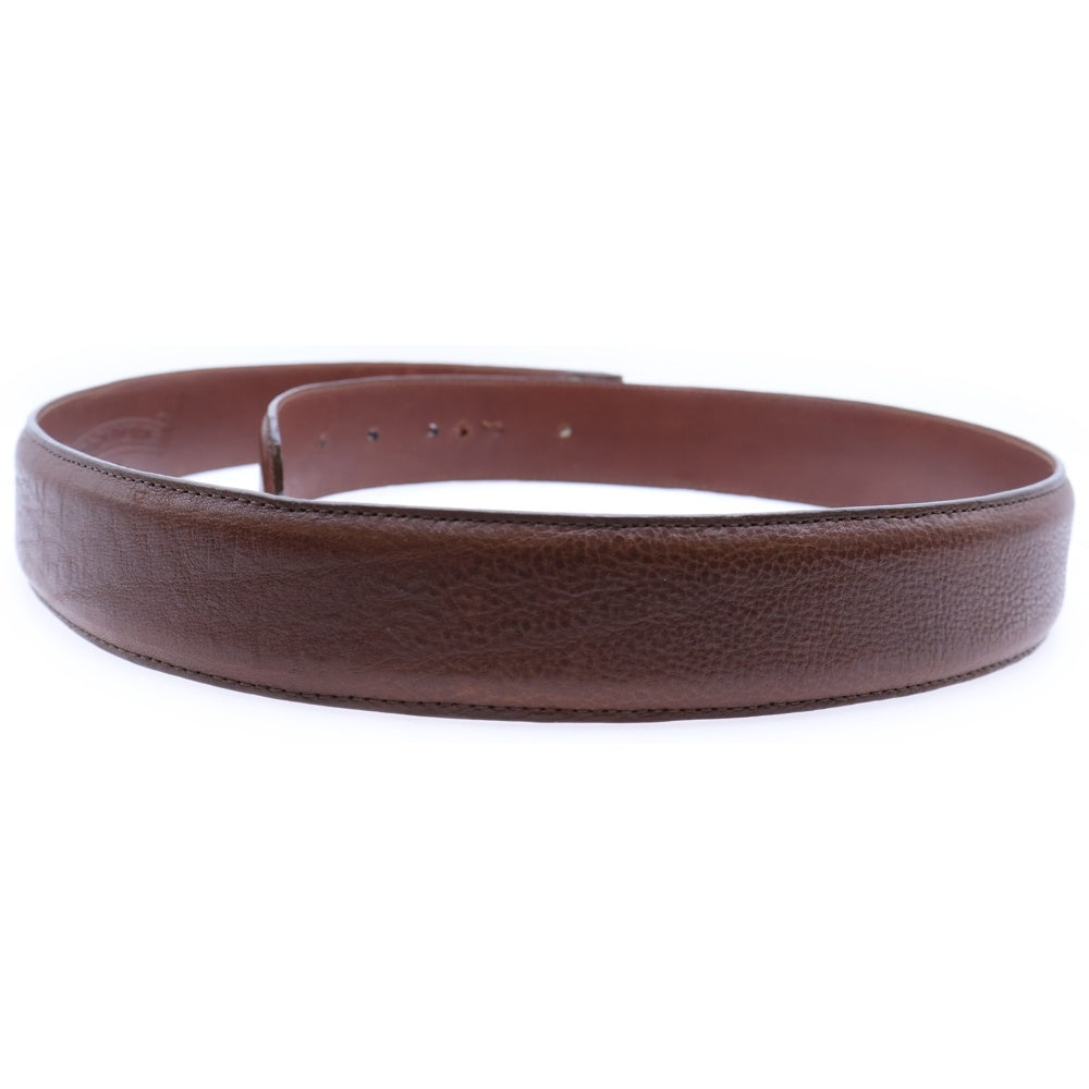 CHROME HEARTS(クロムハーツ) 1.5 STRAP 1.5inch フローラルリベッツ レザーベルト ブラウン