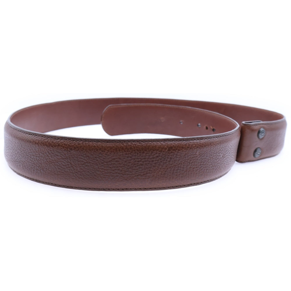 CHROME HEARTS(クロムハーツ) 1.5 STRAP 1.5inch フローラルリベッツ レザーベルト ブラウン