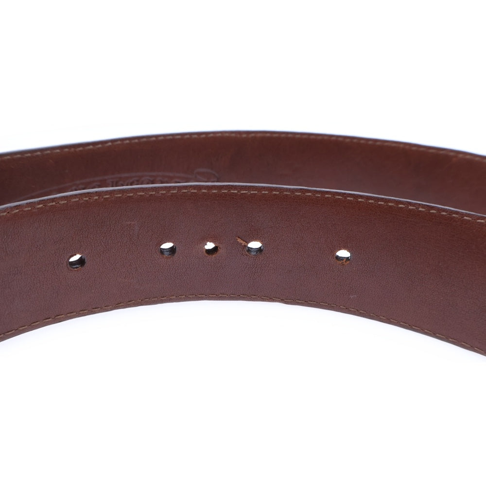 CHROME HEARTS(クロムハーツ) 1.5 STRAP 1.5inch フローラルリベッツ レザーベルト ブラウン