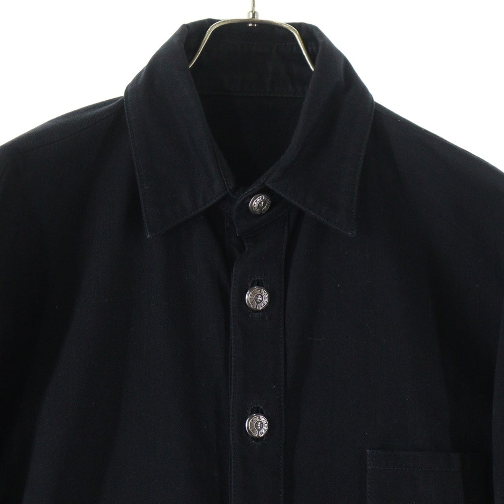 CHROME HEARTS(クロムハーツ) OLD CROSS PATCH FLARE DENIM JKT オールド クロスパッチ フレアニー ブラックデニムジャケット