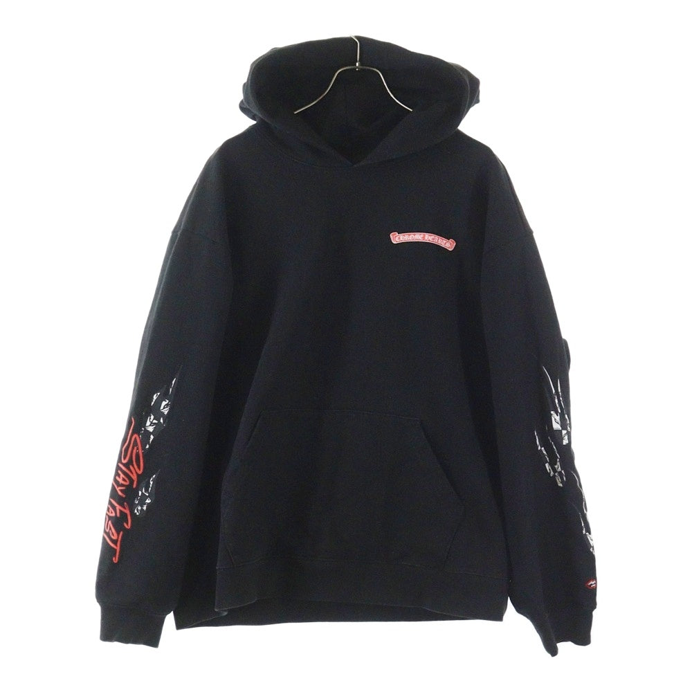 CHROME HEARTS(クロムハーツ) ×MATTY BOY PPO STAY FAST RACE TEAM HD PLVR マッティボーイ ステイファスト プルオーバースウェットパーカー ブラック