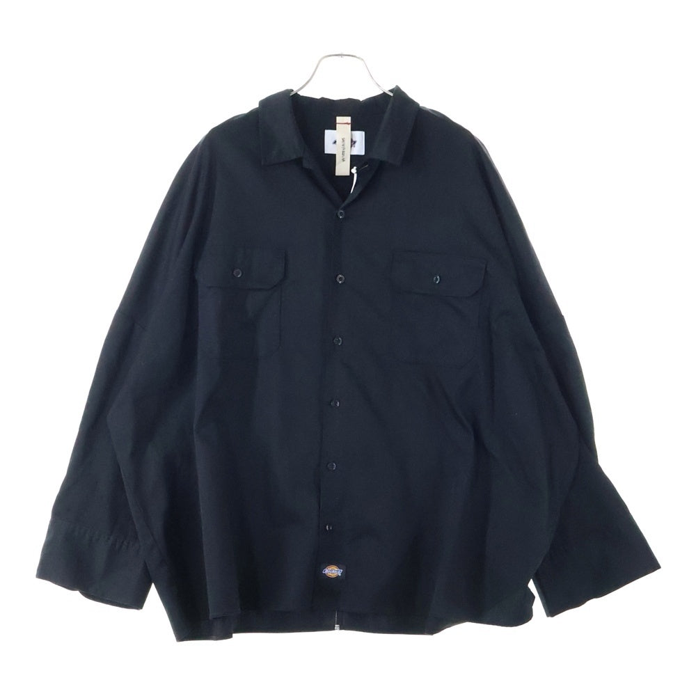 SHINYA KOZUKA(シンヤコズカ) 25AW ×DICKIES GIANT WORK SHIRT ディッキーズ ジャイアント ワークシャツ ブラック 2502SK123