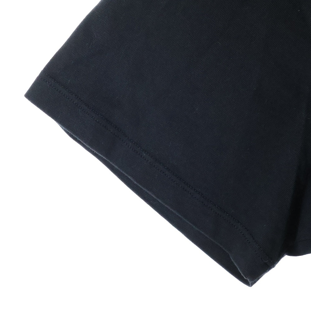 RAF SIMONS(ラフシモンズ) 18SS FLOWERS PS REGULAR FIT TEE 権力の美学 フラワーズ プリント 半袖Tシャツカットソー ブラック 181-121