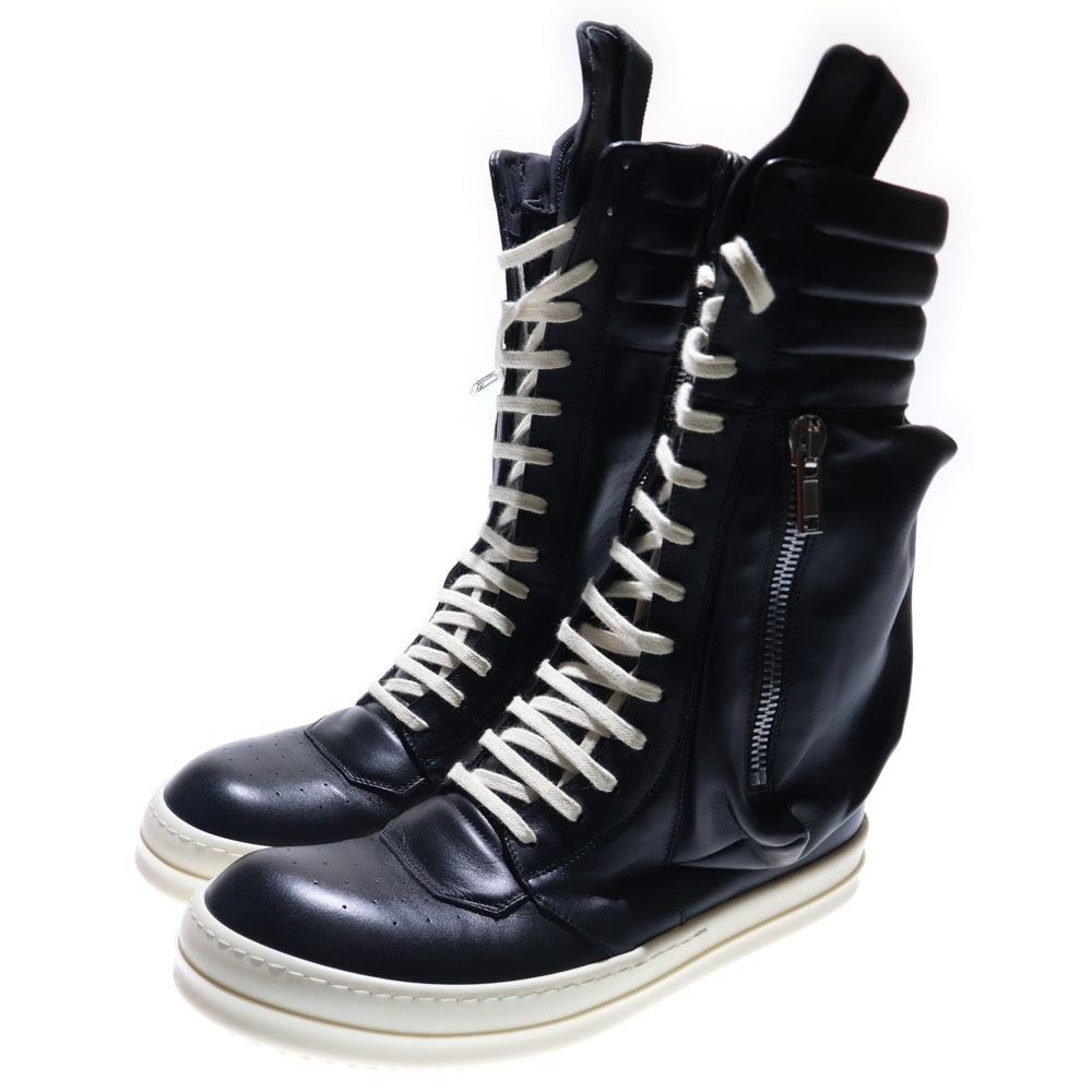 Rick Owens(リックオウエンス) CARGO BASKET カーゴバスケットハイカットスニーカー 42 ブラック