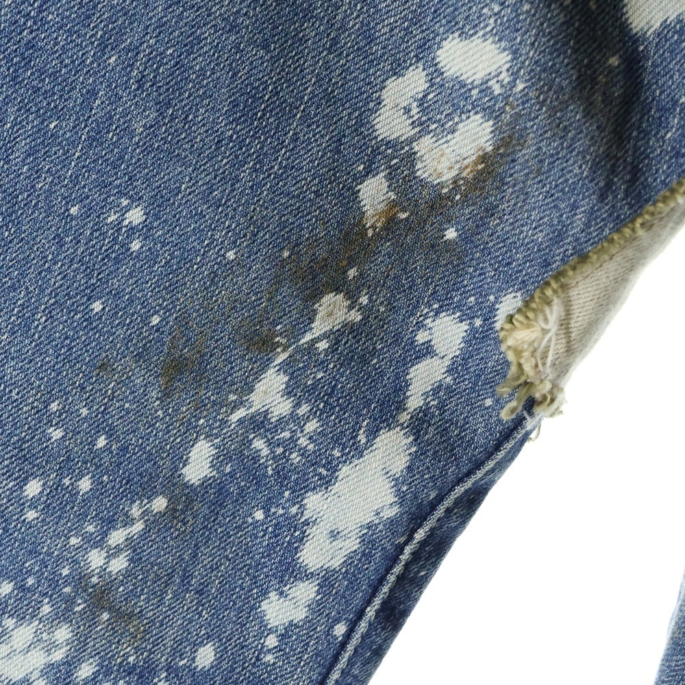 Levi's(リーバイス) 501XX 1955年モデル 日本製 ビッグE 赤耳セルビッチ ハードウォーン&リペアード デニムパンツ インディゴ 55501-0049