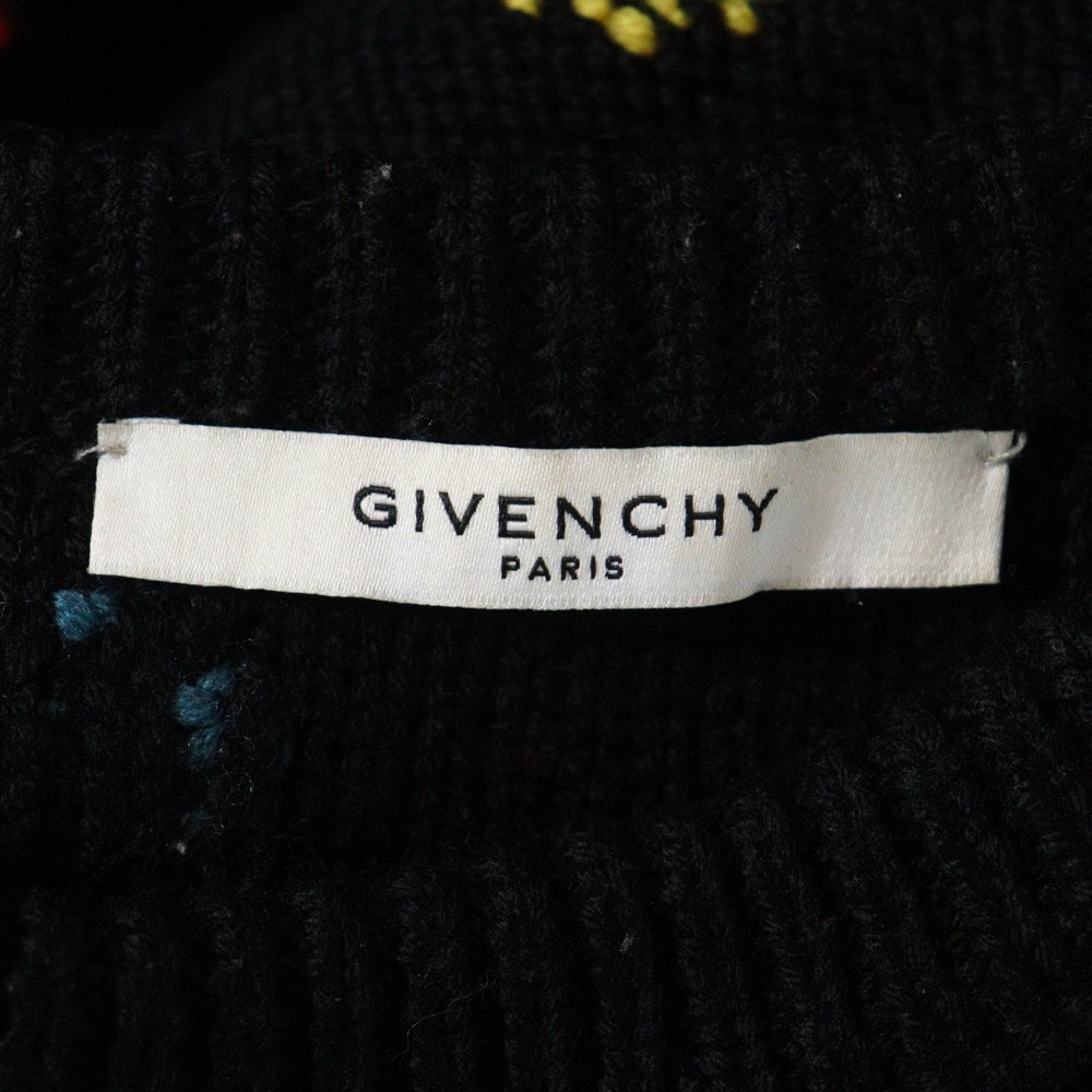 GIVENCHY(ジバンシィ) 総柄ロゴ ニットセーター ブラック BM906J4Y2J