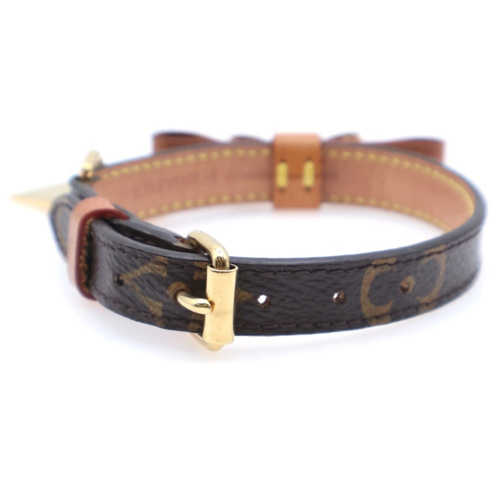 LOUIS VUITTON(ルイヴィトン) 犬用 リボンモチーフ モノグラム 首輪 ブラウン M58073