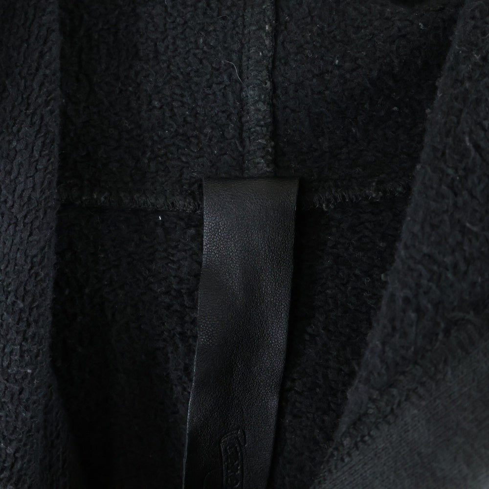 CHROME HEARTS(クロムハーツ) NOT HD PLVR GYN U PAPER JAM ラベル付き 袖クロスパッチ プルオーバーパーカー ブラック