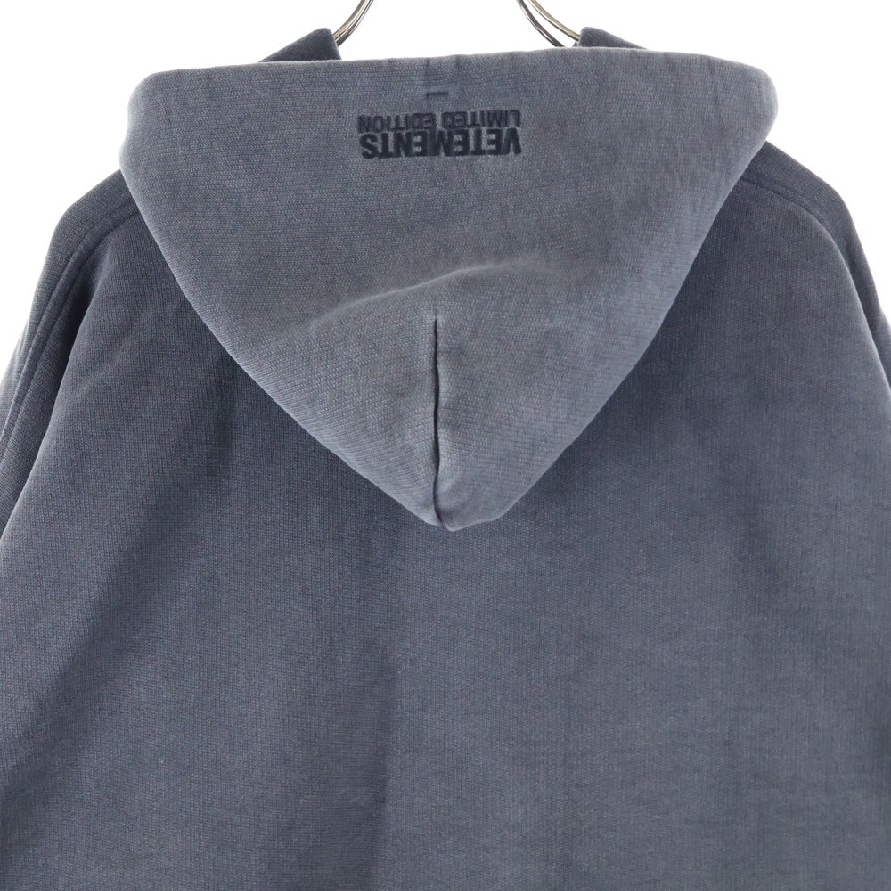 VETEMENTS(ヴェトモン) 23SS LOGO LIMITED EDITION HOODIE ロゴ リミテッドエディション フーデットスウェット プルオーバーパーカー ブラック UE63HD720X