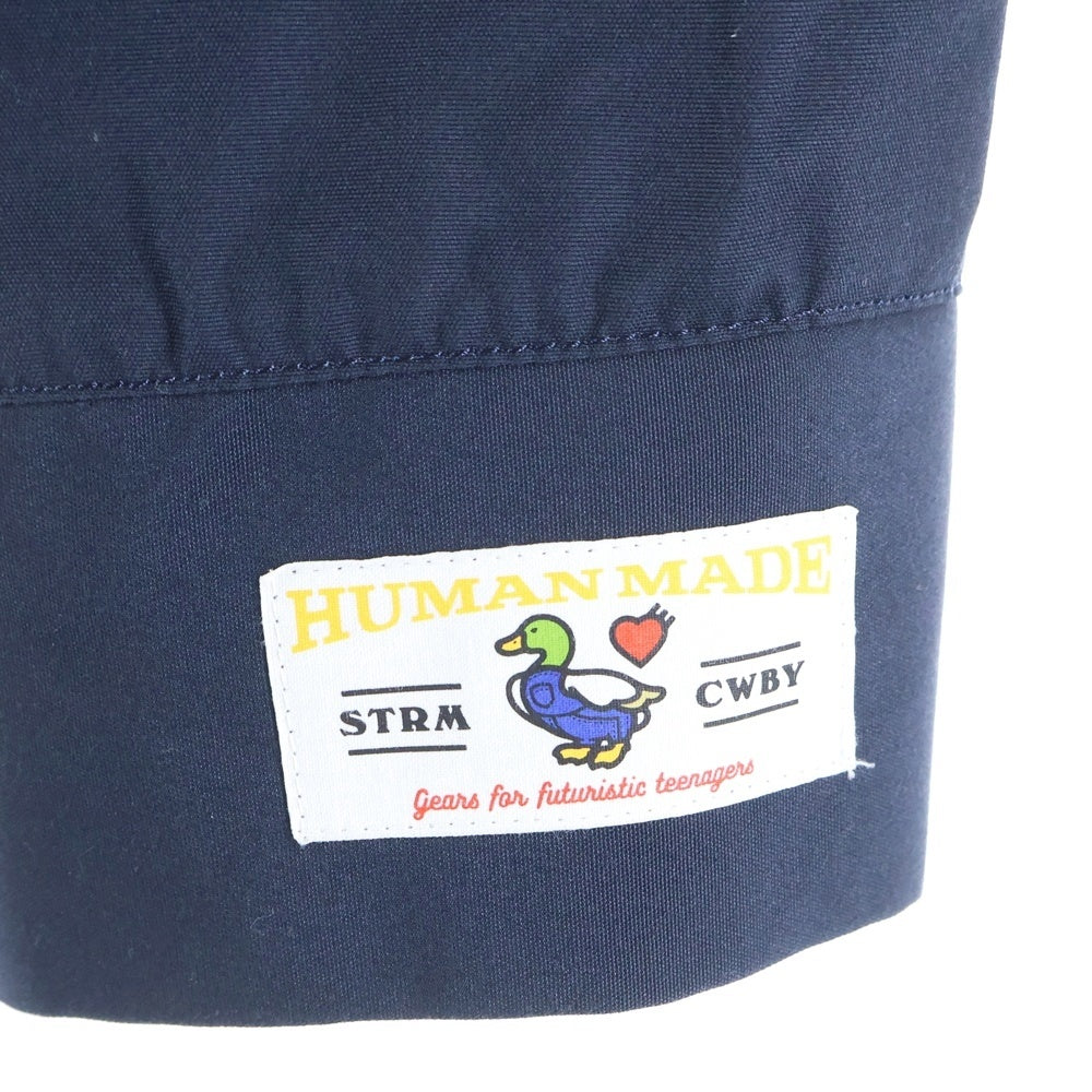 HUMAN MADE(ヒューマンメイド) ロゴワッペン ジップアップジャケット バックロゴプリント ネイビー