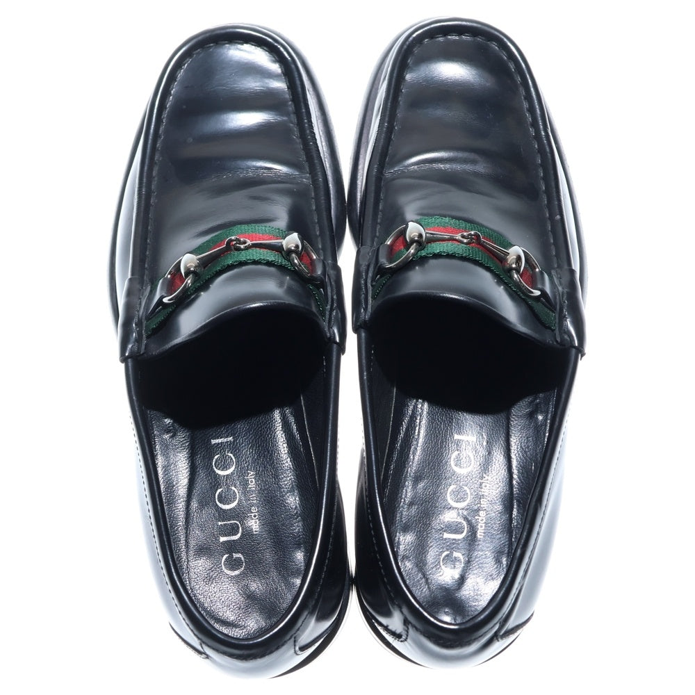 GUCCI(グッチ) シェリーラインレザーローファー シューズ ブラック 11002