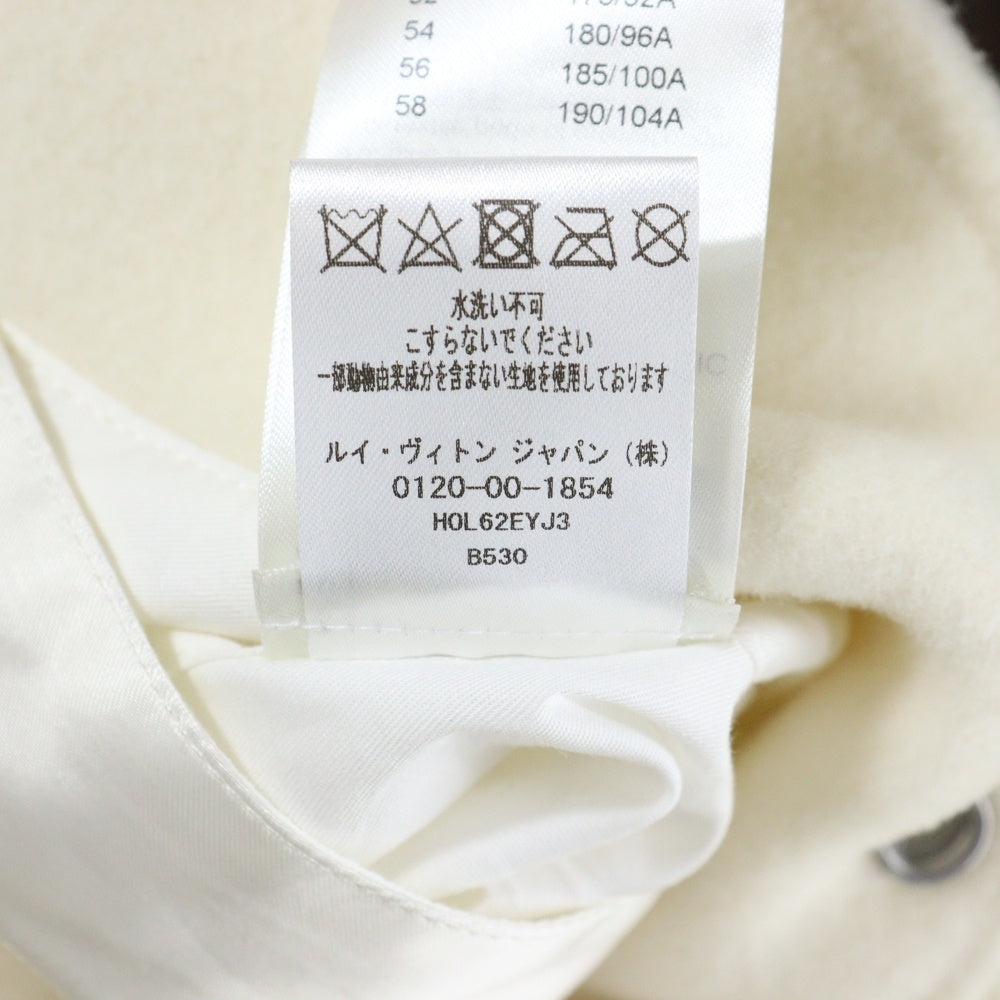 LOUIS VUITTON(ルイヴィトン) 23SS モノグラムプレイグラウンドバーシティブルゾンスタジアムジャケット RM231 YJ3 HOL62E ホワイト/イエロー