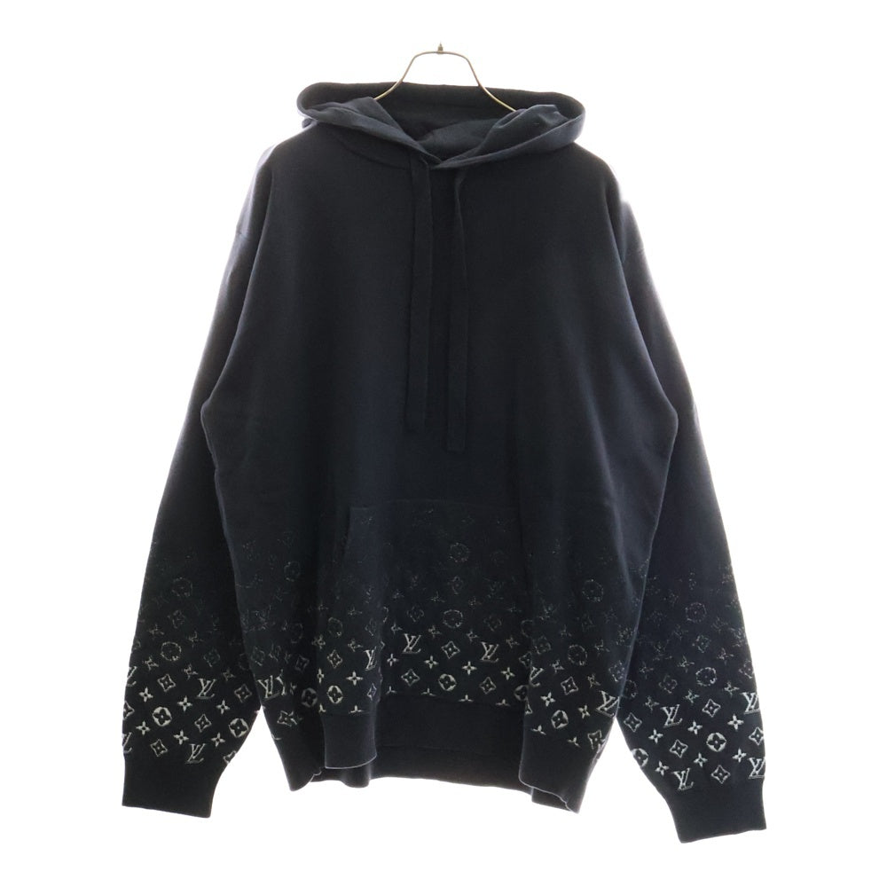 LOUIS VUITTON(ルイヴィトン) 24SS モノグラムグラディエントニットプルオーバーパーカー ネイビー