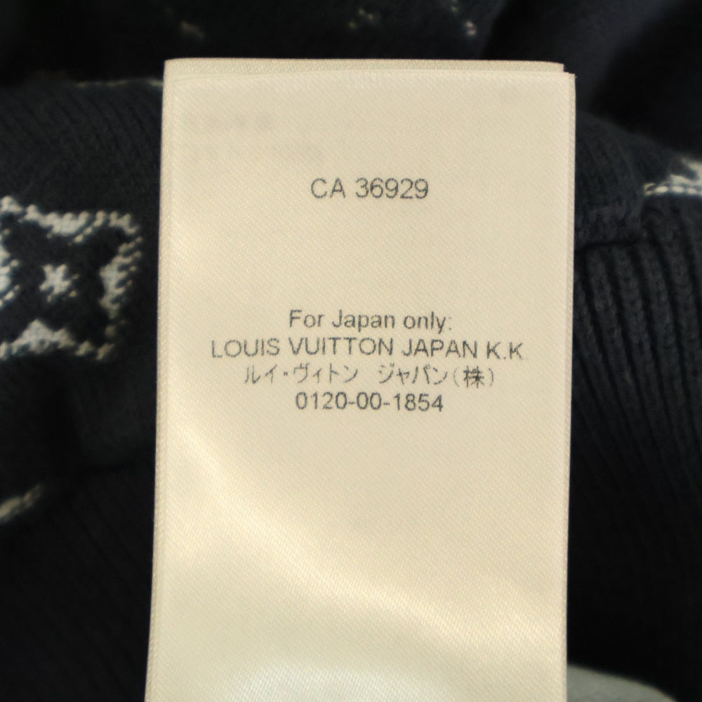 LOUIS VUITTON(ルイヴィトン) 24SS モノグラムグラディエントニットプルオーバーパーカー ネイビー