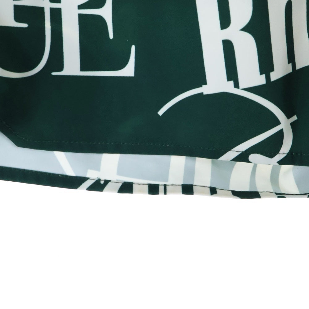 RHUDE(ルード) LOGOMANIA TRUNKS PANT ロゴプリント スウィムショーツ グリーン/ホワイト